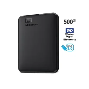 هارد اکسترنال وسترن دیجیتال مدل Elements ظرفیت 500 گیگابایت
